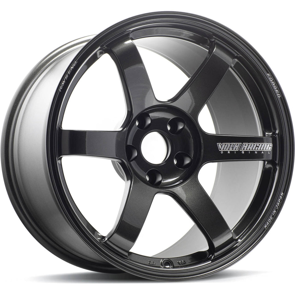 Rays Volk Racing TE37 SAGA 18x9.5 +38 5x114.3 Diamond Dark Gunmetal Set of 4