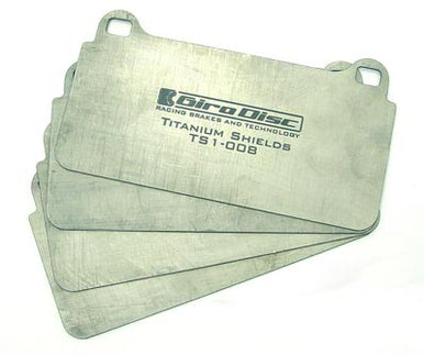 GiroDisc Titanium Pad Shields for Audi, Lamborghini Front